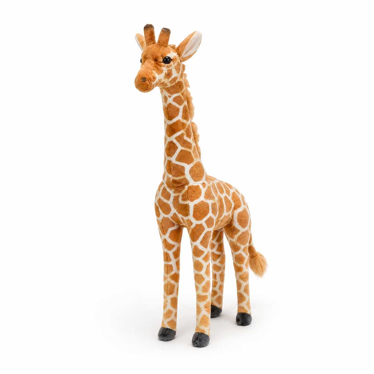 Giraffe Kuscheltier XXL realistisch - Weißer Hintergrund frontal