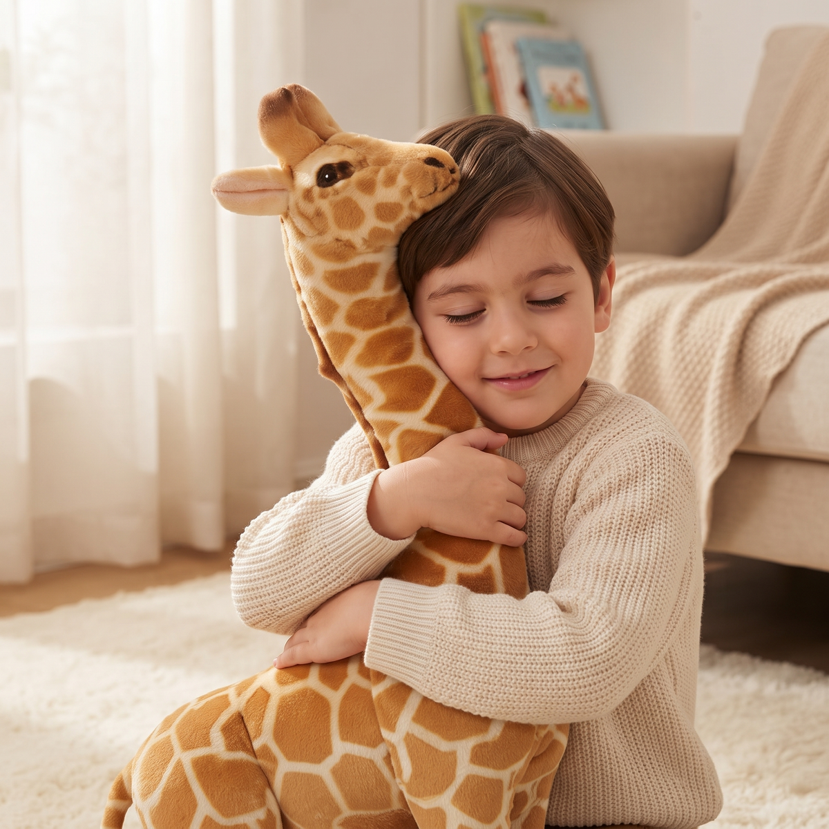 Giraffe Kuscheltier XXL realistisch - Verwendung gemütlich Innenbereich