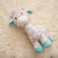 Giraffe Kuscheltier bunt Regenbogen 30 cm - Detail Material