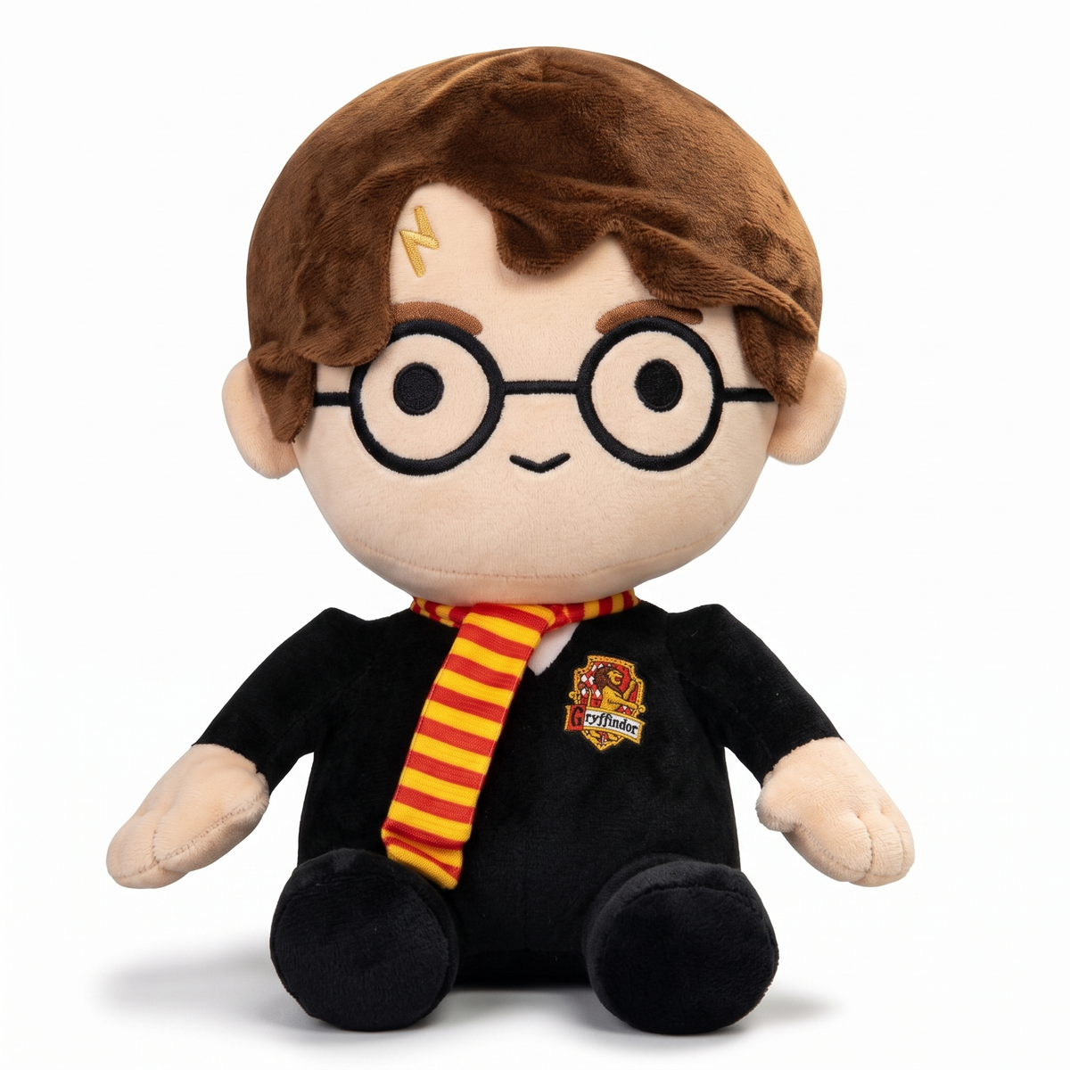 Harry Potter Kuscheltier XXL im Zaubererumhang - Weißer Hintergrund frontal