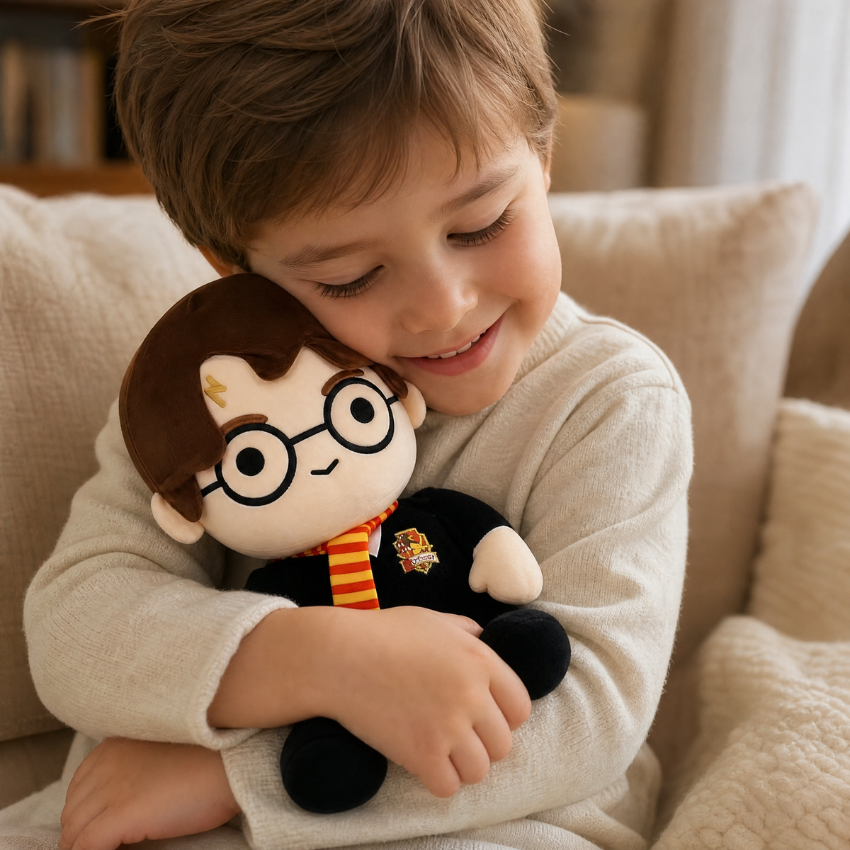 Harry Potter Kuscheltier XXL im Zaubererumhang - Verwendung gemütliches Interieur