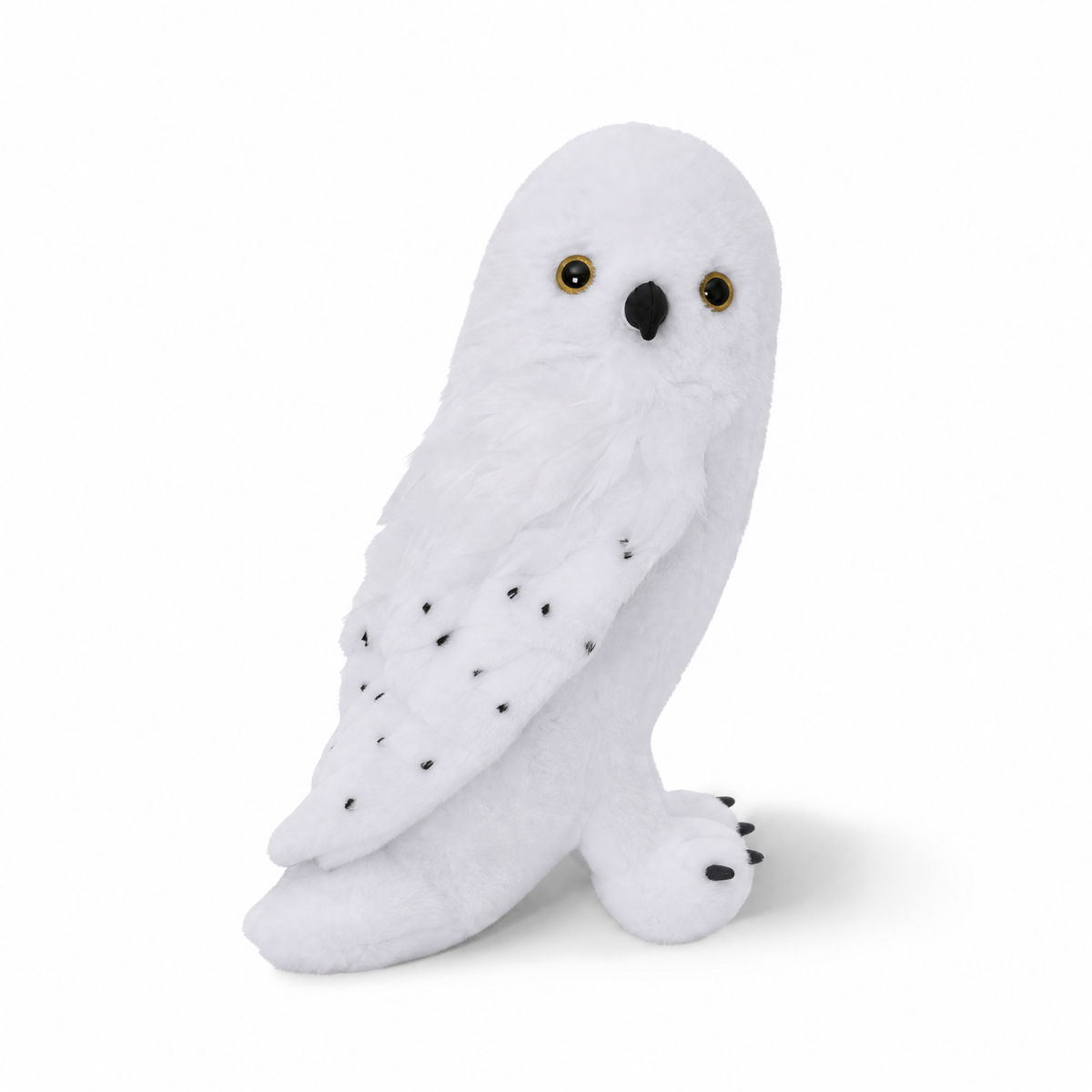 Hedwig Eule Kuscheltier weiß Harry Potter 18 cm - Weißer Hintergrund frontal