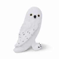 Hedwig Eule Kuscheltier weiß Harry Potter 18 cm - Weißer Hintergrund frontal