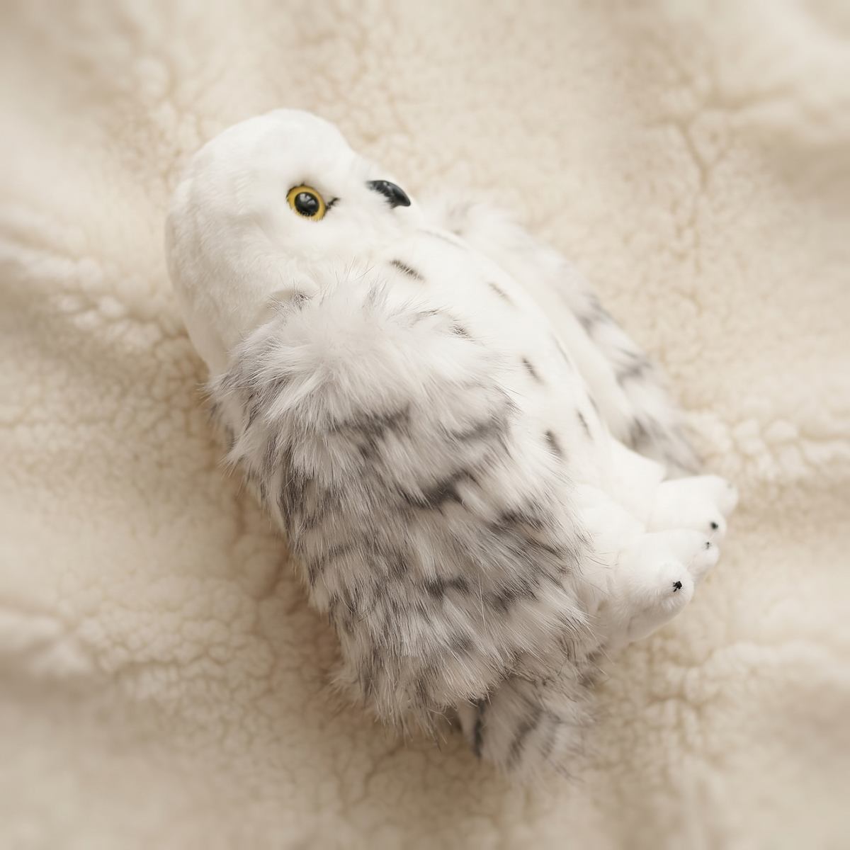 Hedwig Eule Kuscheltier weiß Harry Potter - Detail Material