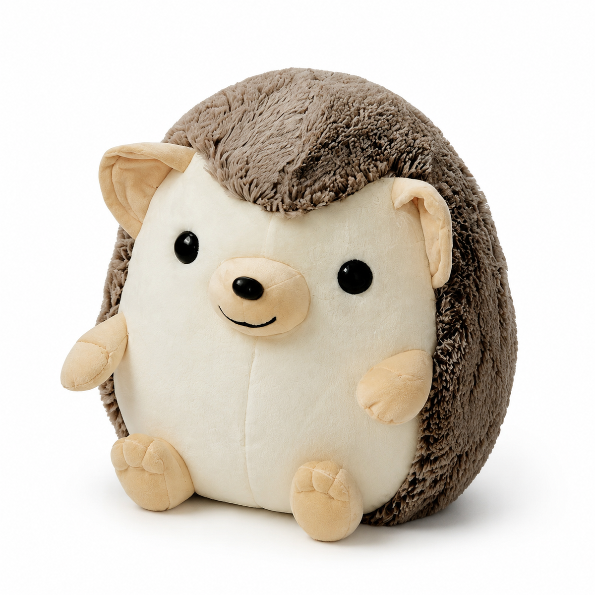 Igel Kuscheltier, liebenswert, Braun und Creme - 45cm · 35cm