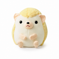 Igel Kuscheltier Kawaii, Gelb und Beige - 45cm · 35cm