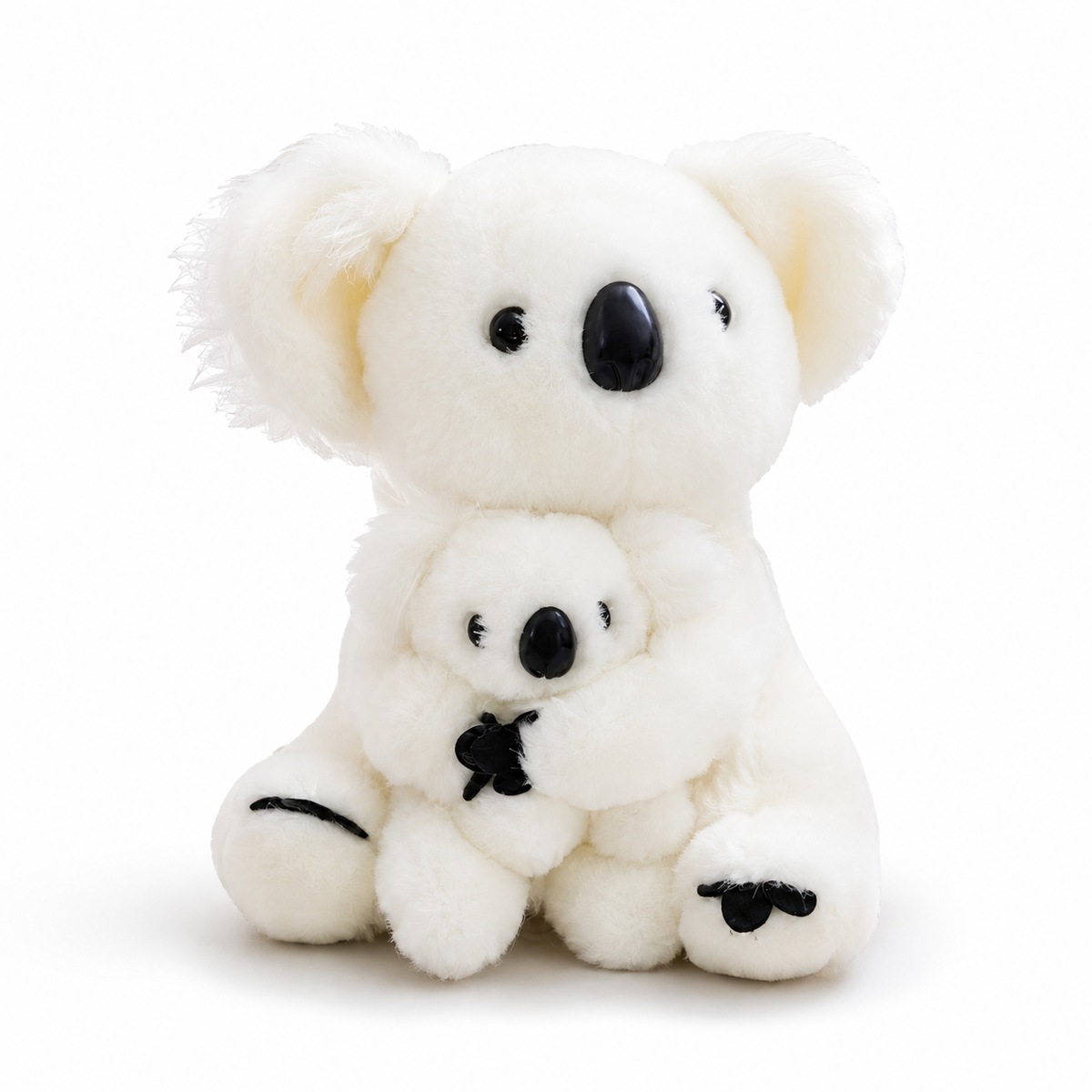 Koala Kuscheltier mit Baby 28cm - Weiß