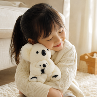 Koala Kuscheltier mit Baby 28cm - Anwendung gemütlich Innenbereich