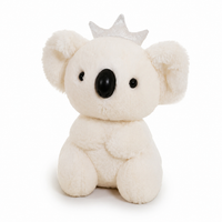 Koala Kuscheltier mit Krone 20cm - Weiß