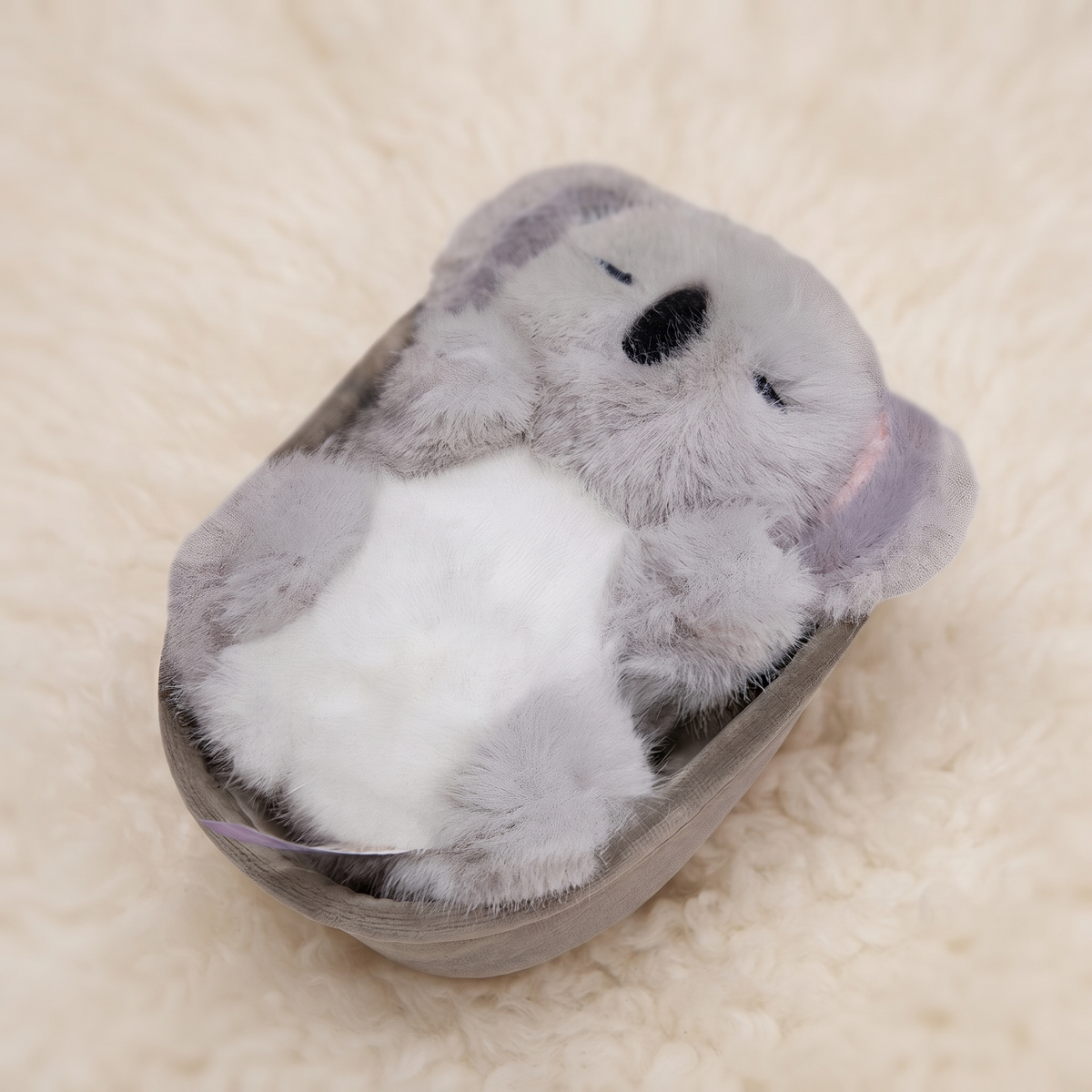 Weiches Graues Koala Kuscheltier 18cm - Detail Material