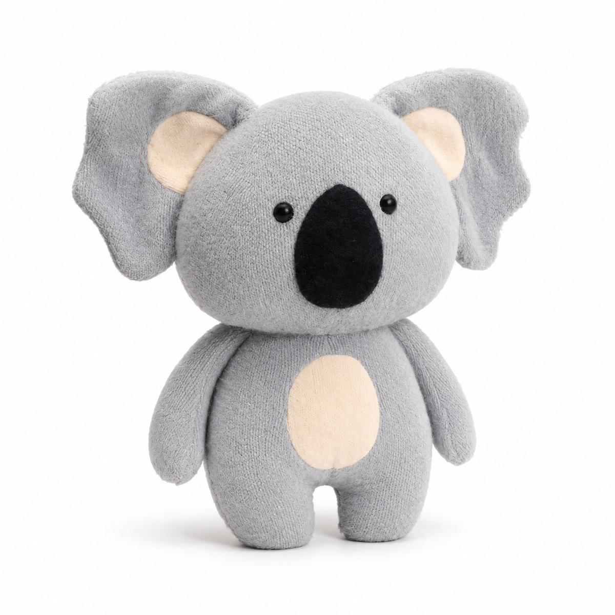 Koala Kuscheltier aus weicher Wolle - 25 cm / Hellgrau … (3 Größen)