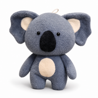 Koala Kuscheltier aus weicher Wolle - 25 cm / Dunkelgrau … (3 Größen)