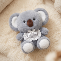 Graues Koala Kuscheltier ganz weich 20 cm - Detailansicht Material