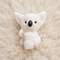 Weißes Koala Kuscheltier Kawaii 25cm - Detailansicht Material