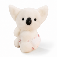 Weißes Koala Kuscheltier Kawaii 25cm - Frontalansicht auf weißem Hintergrund