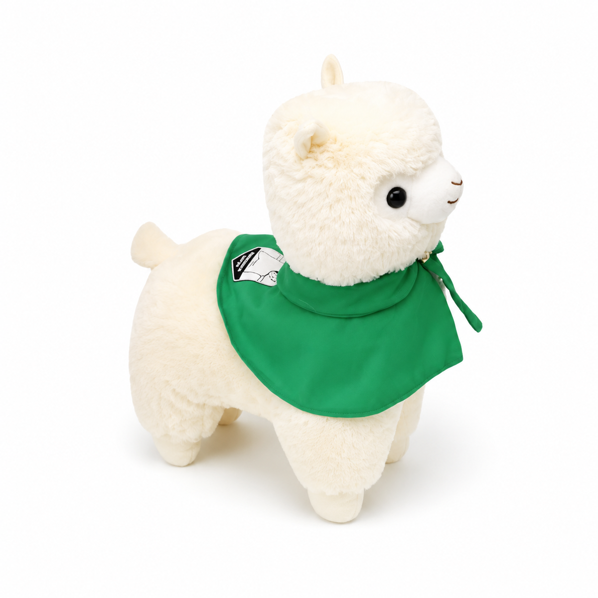 Lama Kuscheltier Zauberer mit grünem Umhang - 35cm · 50-cm