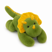 Dinosaurier Kuscheltier Triceratops mit Gewicht grün - 30 cm · 45 cm