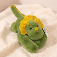 Dinosaurier Kuscheltier Triceratops mit Gewicht grün - Detail Material