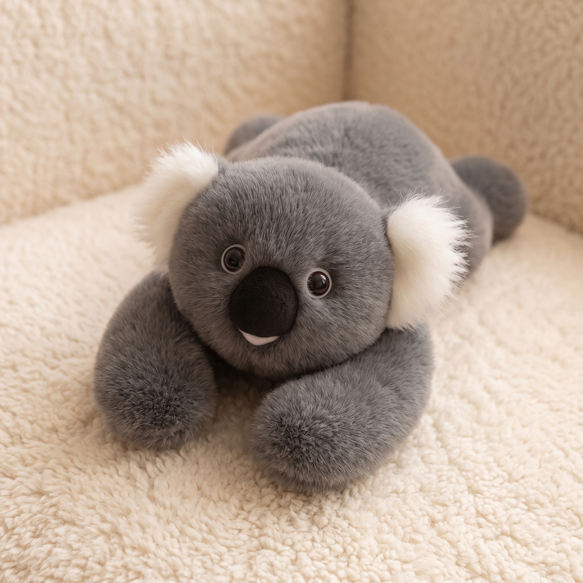 Koala Kuscheltier mit Gewicht grau beruhigend - Detail Material