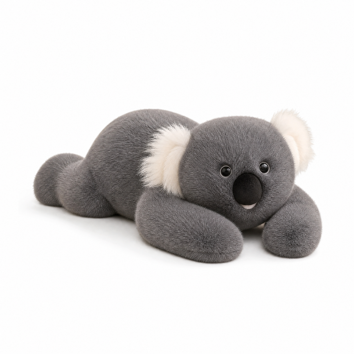 Koala Kuscheltier mit Gewicht grau beruhigend - weißer Hintergrund Frontal