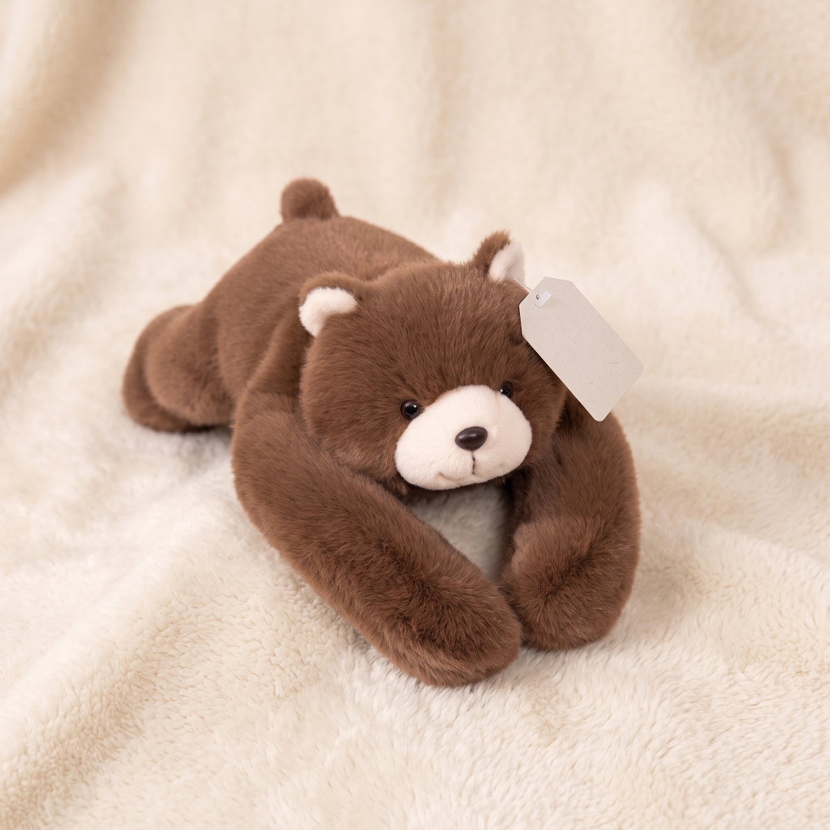 Bär Kuscheltier mit Gewicht beruhigend braun - Detail Material