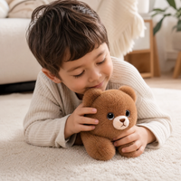 Braunes Gewichtetes Teddybär Kuscheltier 30 cm - Anwendung gemütlich Innenbereich