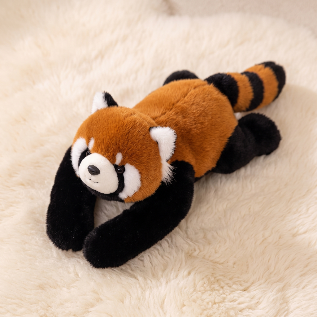 Roter Panda Kuscheltier mit Gewicht 30 cm - Detail Material