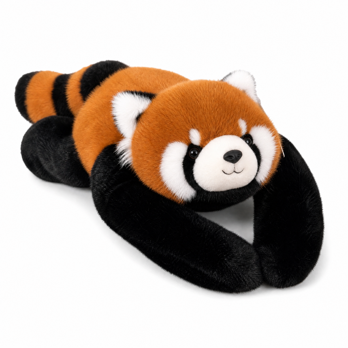 Roter Panda Kuscheltier mit Gewicht 30 cm - Weißer Hintergrund frontal