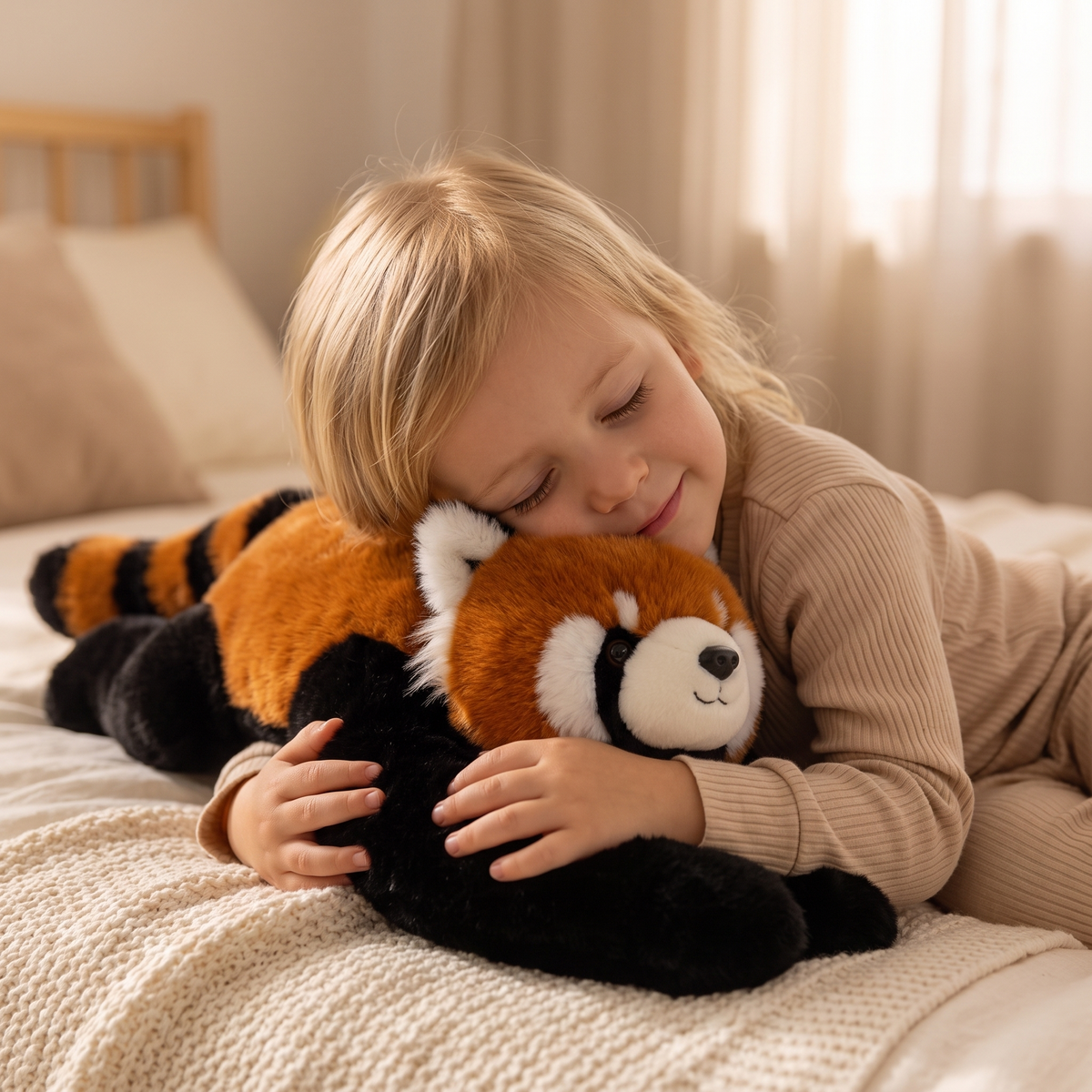 Roter Panda Kuscheltier mit Gewicht 30 cm - Verwendung gemütlich drinnen