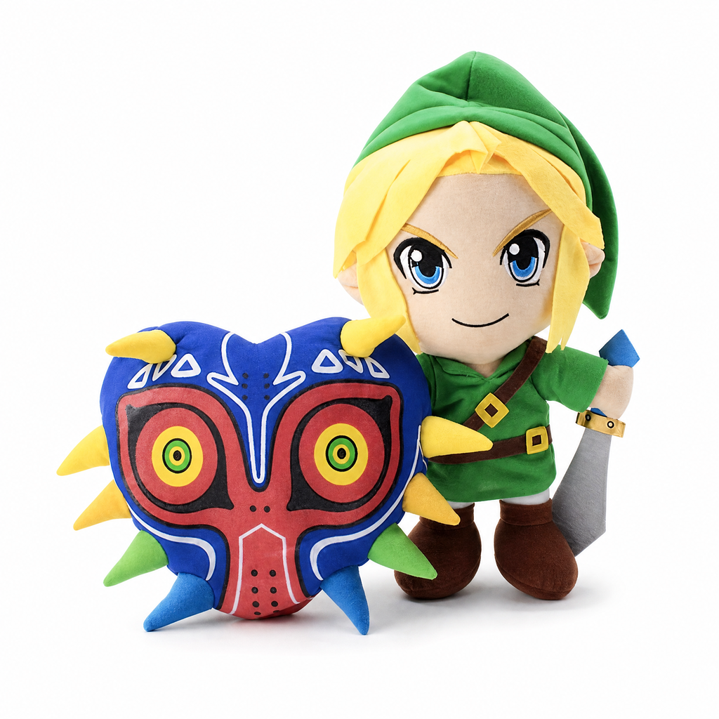 Link Zelda Kuscheltier Majora's Mask 31cm - Weißer Hintergrund frontal