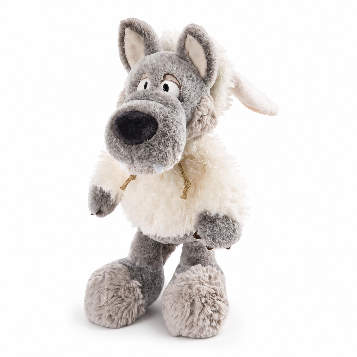 Wolf Kuscheltier im weißen Schaf-Kostüm - 35 cm · 50-cm-2