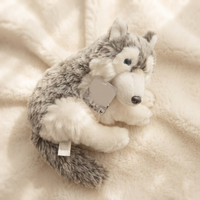 Sibirischer Grauwolf Kuscheltier 28 cm - Materialdetail