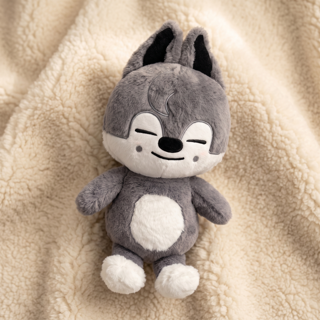 Wolf Chan SKZOO Kuscheltier 50cm - Detail Material