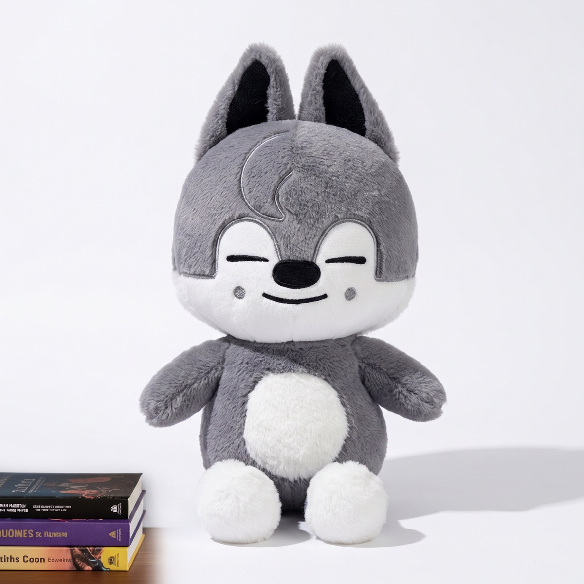 Wolf Chan SKZOO Kuscheltier 50cm - weißer Hintergrund Frontal
