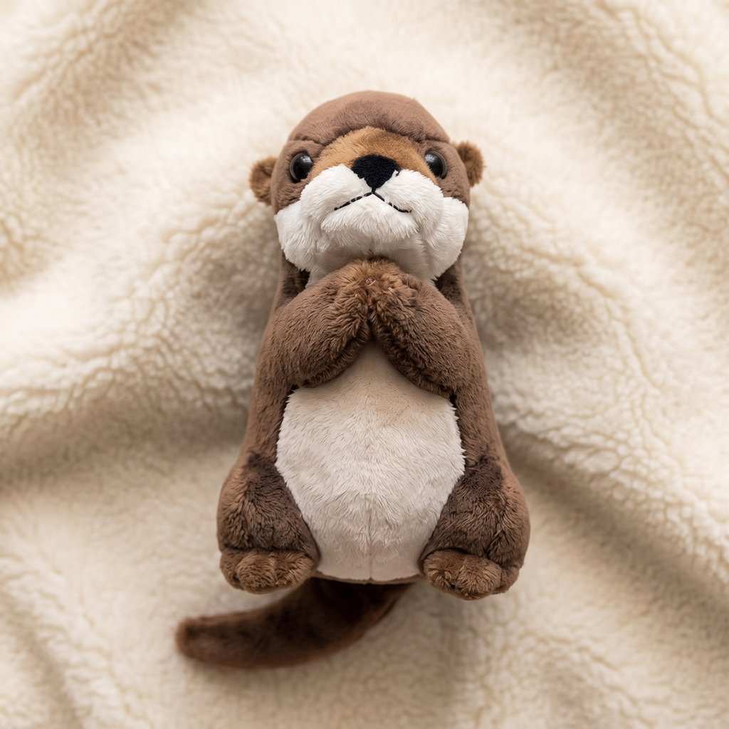 Otter Kuscheltier Betend 19 cm - Detail Material