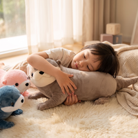 Graues Otter Kuscheltier 40 bis 80 cm - Gemütliche Nutzung im Innenbereich