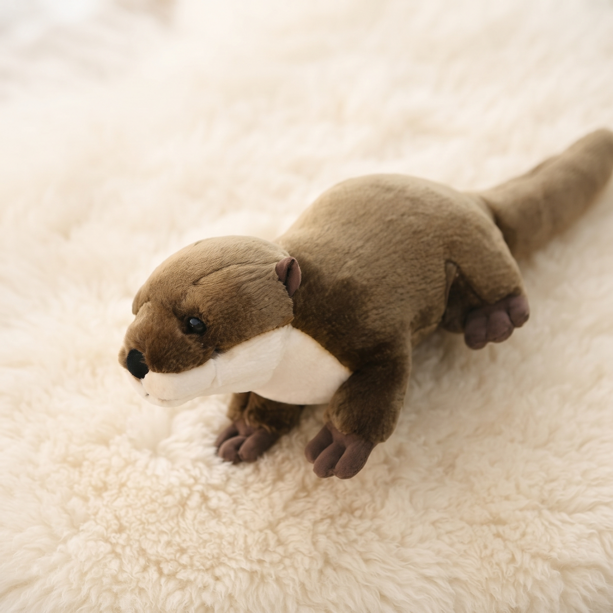 Otter Kuscheltier Realistisch 46 cm Ganz Weich - Detail Material