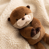 Otter Kuscheltier Realistisch Braun 27 cm - Detail Material