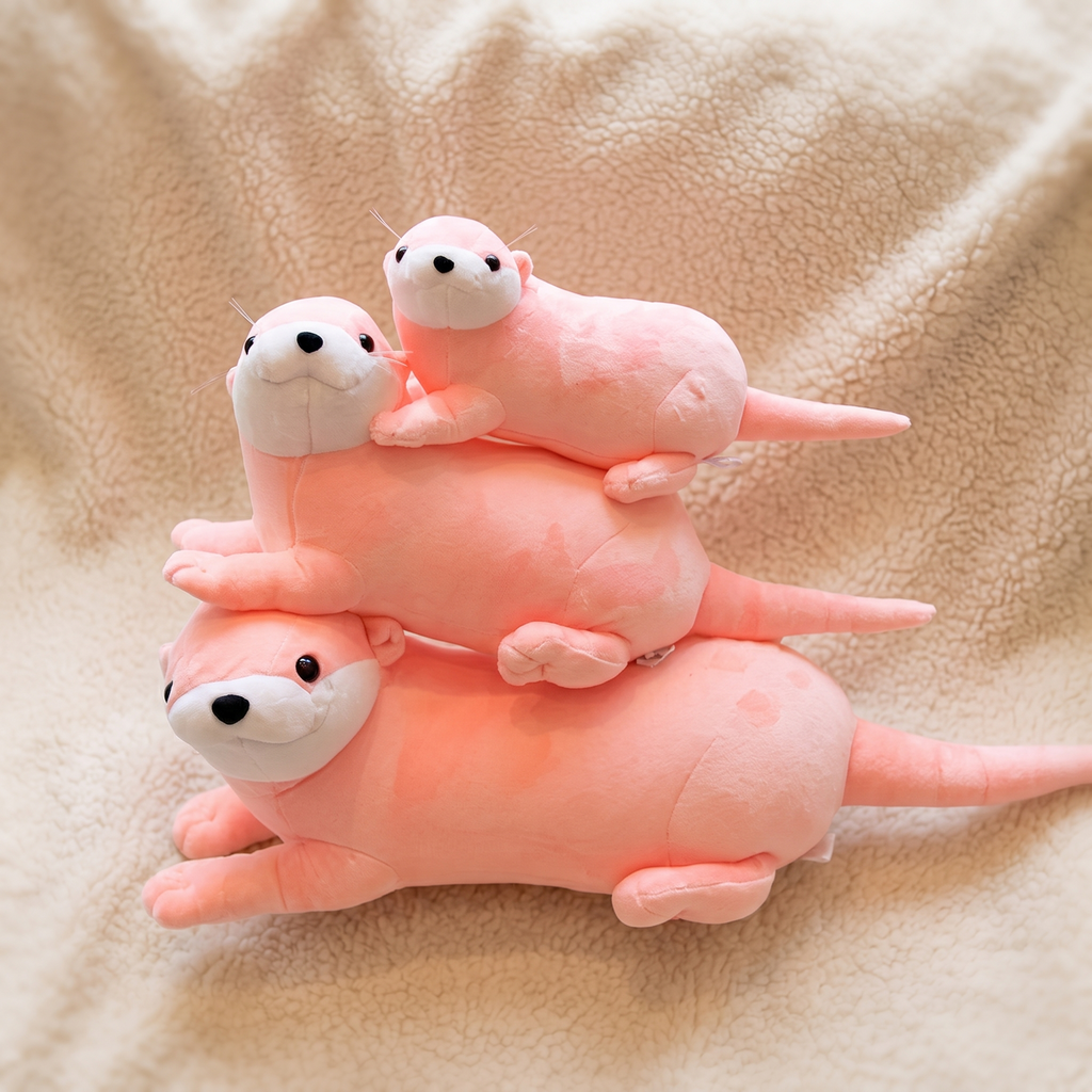 Otter Kuscheltier Rosa Weich - Detail Material