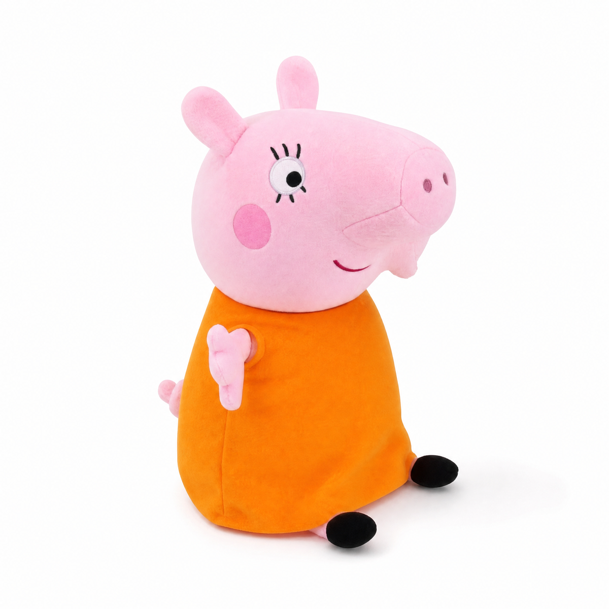 Mama Pig Kuscheltier Peppa Pig 19cm - Weißer Hintergrund frontal