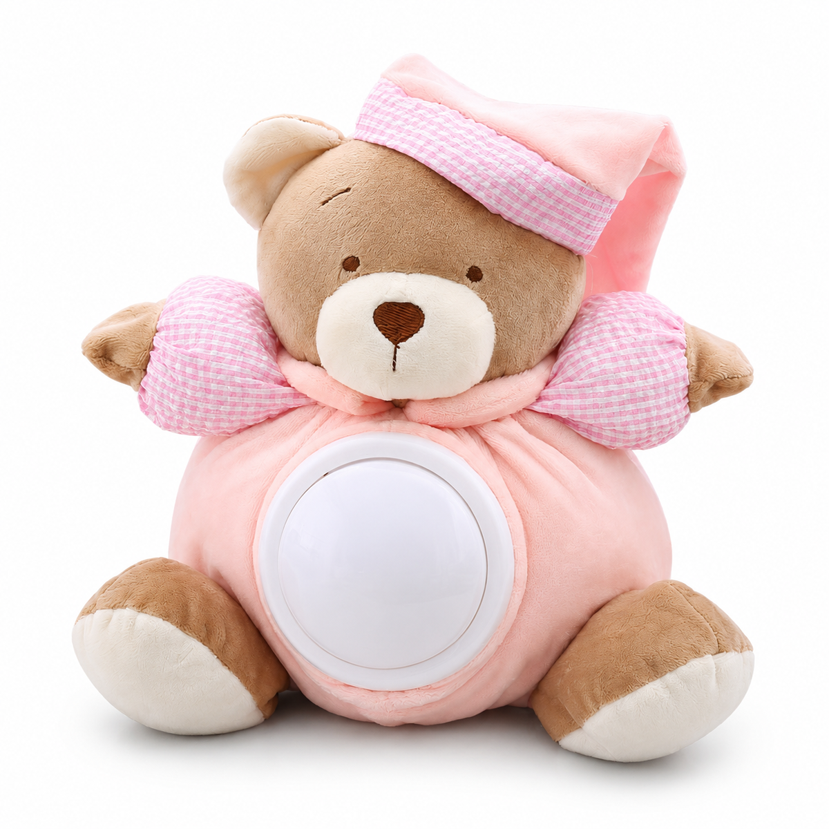 Bär Kuscheltier Musik weißes Rauschen 25cm - Rosa