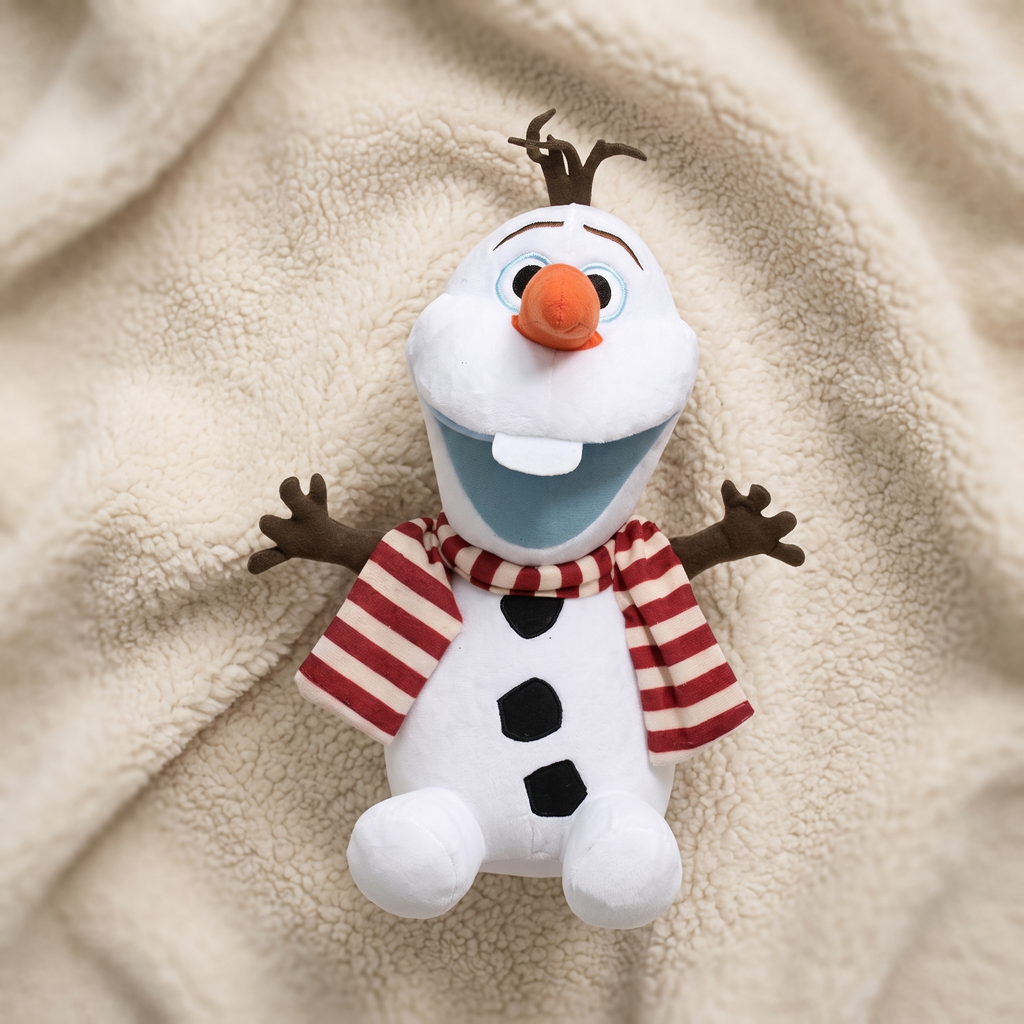 Olaf Schneemann Kuscheltier 28 cm - Detailansicht Material