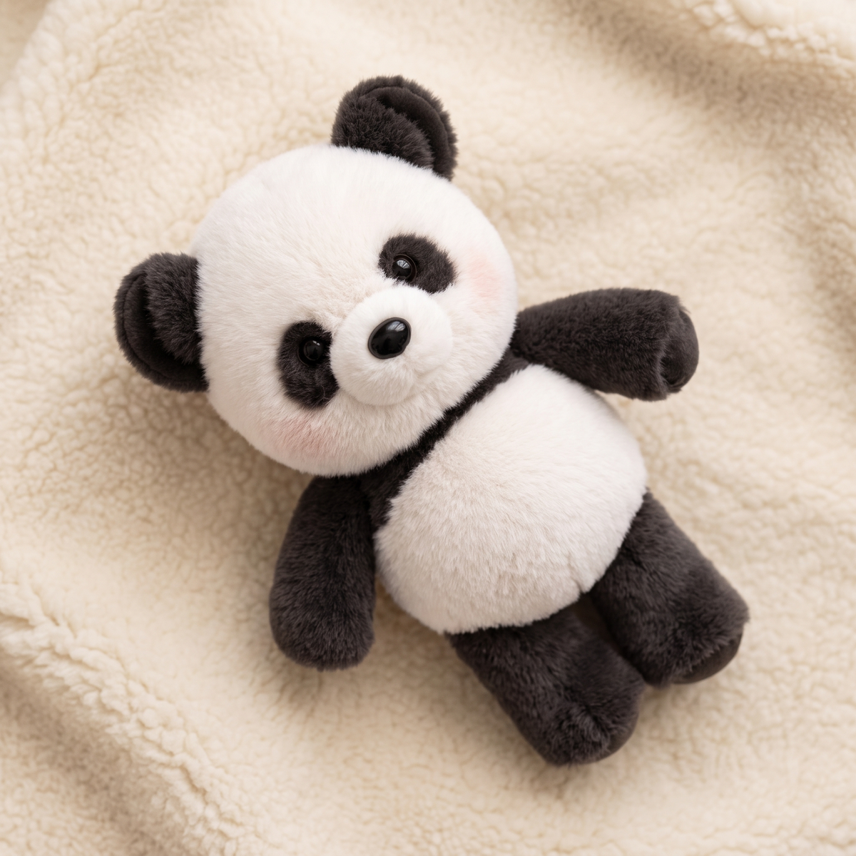 Panda Kuscheltier läuft ohne Batterie 45-60 cm - Detail Material
