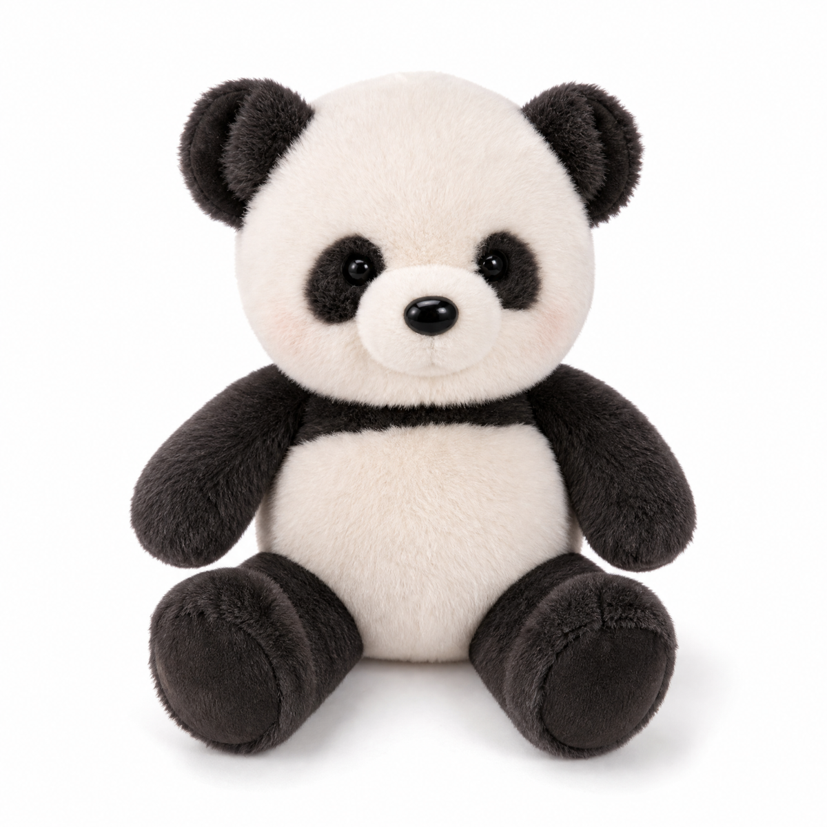 Panda Kuscheltier läuft ohne Batterie 45-60 cm - weißer Hintergrund frontal