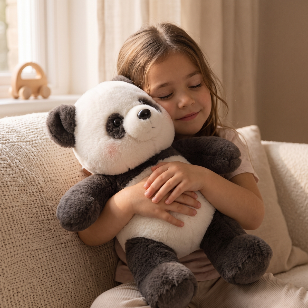 Panda Kuscheltier läuft ohne Batterie 45-60 cm - Verwendung gemütliches Interieur