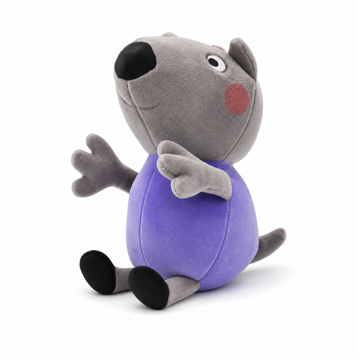 Danny Dog Kuscheltier Peppa Pig 19cm - Weißer Hintergrund frontal