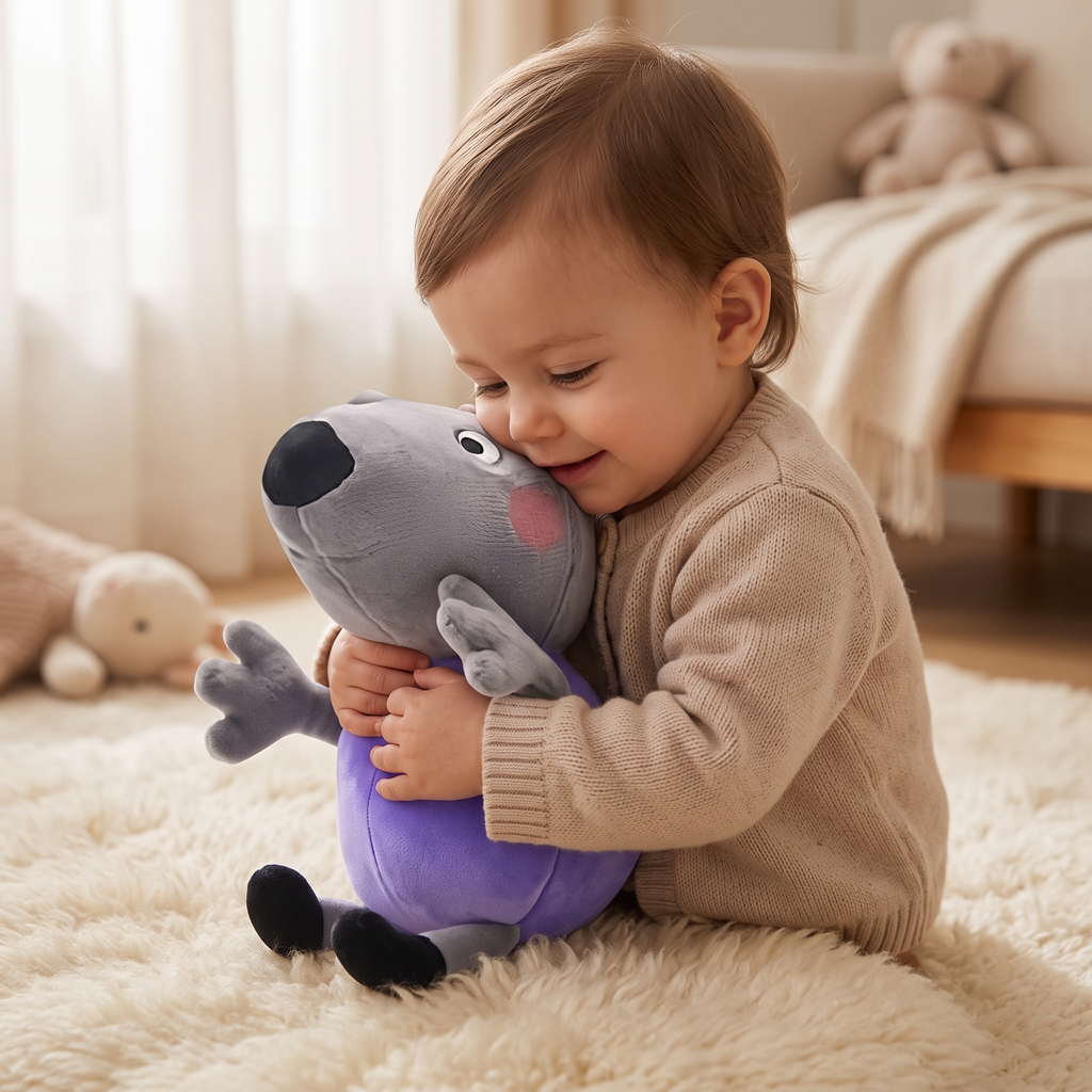 Danny Dog Kuscheltier Peppa Pig 19cm - Verwendung gemütlich drinnen