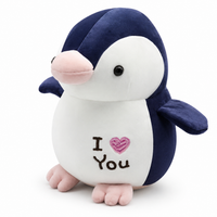 Pinguin Kuscheltier I Love You - Blau