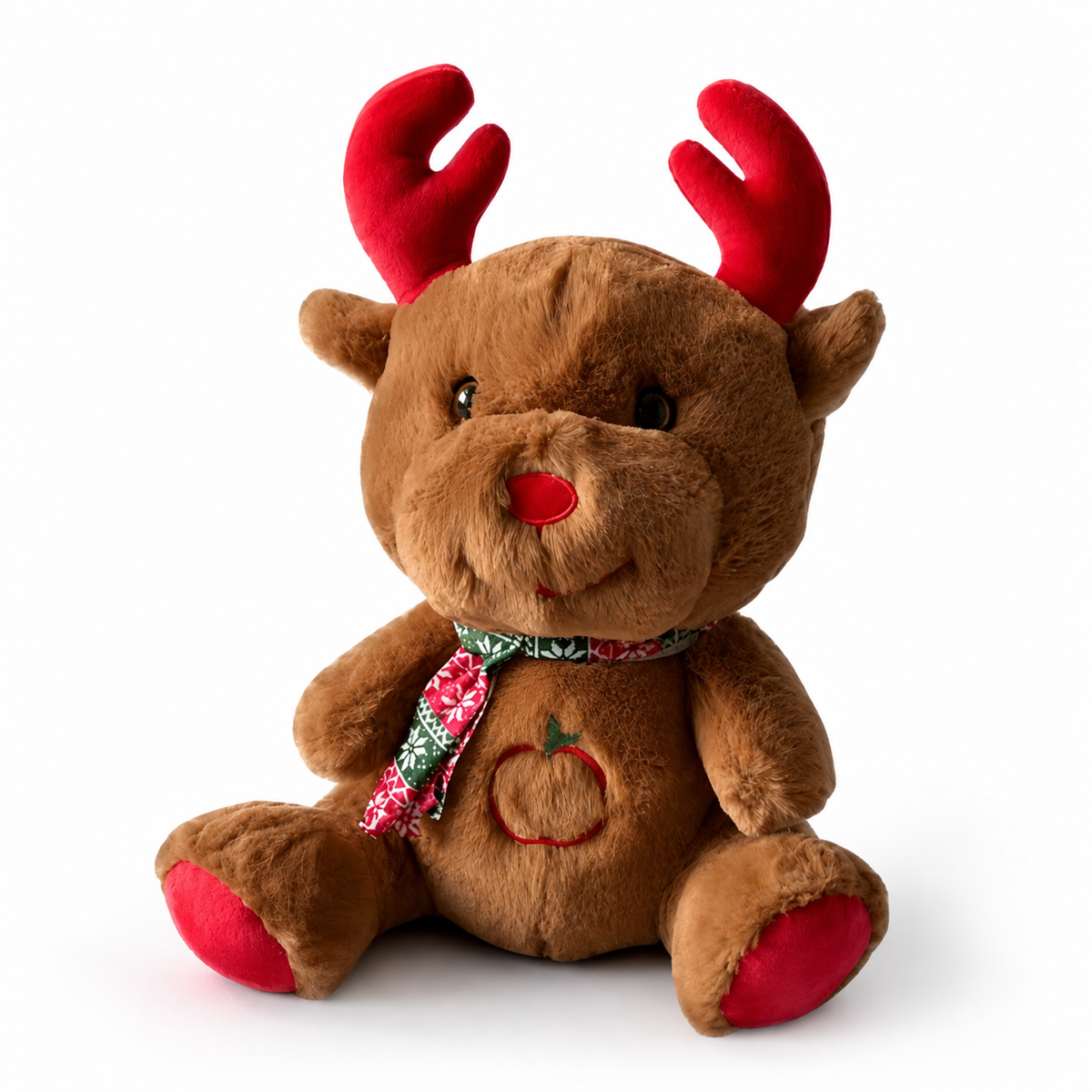 Rentier Atem Kuscheltier Weihnachten, Weiß oder Braun - Braun