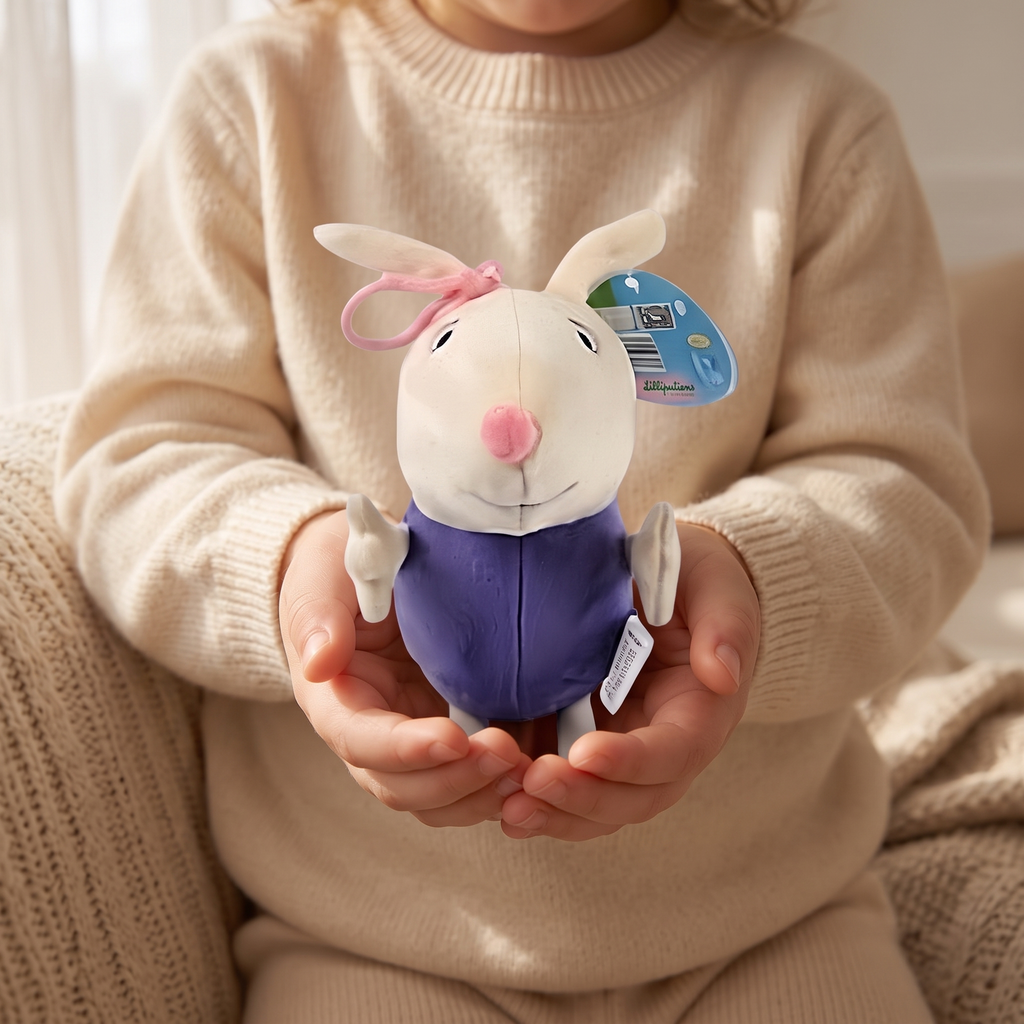 Richard Rabbit Kuscheltier - Figur Peppa Pig 19cm - Verwendung gemütlich drinnen
